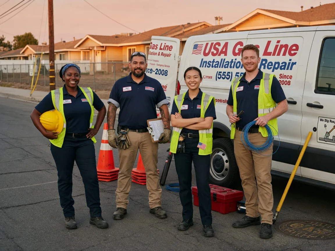Gas Line Installation company in Columbus City, IA